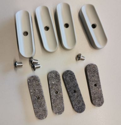 Gleitersatz Filz für Hay About A Stool Barhocker Kufengestell, inklusive Schrauben und Filzgleiter.